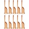 10 Pack 6 AWG 3/8" Bare Copper Ring Terminals, Heavy