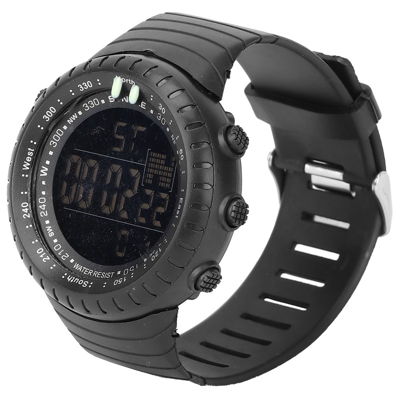 Digital Sports Watch Night Light Waterproof Multiple Functions Electronic Watch