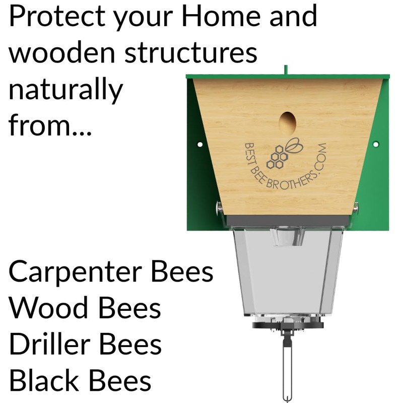 Ultimate Pro, Carpenter Bee Trap, 2 Traps in 1, High-Capacity
