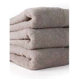 Taka Fabrics 3 Pieces Pack Wave 100% Cotton Towel, Guest Towels Sets (80x50 cm, Stone)