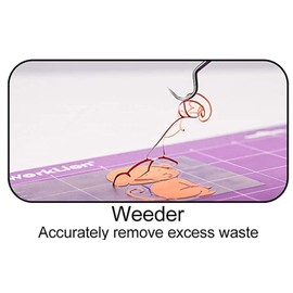 A2Z 7pc Basic Cricut Maker & Vinyl Weeding Tool Kit, Stainless Steel Paper Craft Scrapbooking Tool for Silhouettes Cameos, Lettering Pokey Tools Hook Pick with Scraper Spatula DIY Crafting Hobby Set