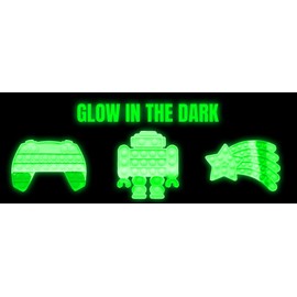 foolonli Bubble Toy Plopp Up Bubble Pop Plate Anti-Stress Plate Comet Glow-in-the-Dark Party Bag Anti-Stress Toy