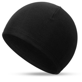 Bencailor Thin Beanie Hat for Men Lightweight Skull Caps Stretchy Sleeping Caps Helmet Liner Under Helmet Hats for Outdoor Cycling Clothing Accessories (Black), black