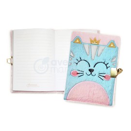 Avenue Mandarine CO208C - A Fur Diary 240 Lined Pages 12.5 x 17 cm with Lock