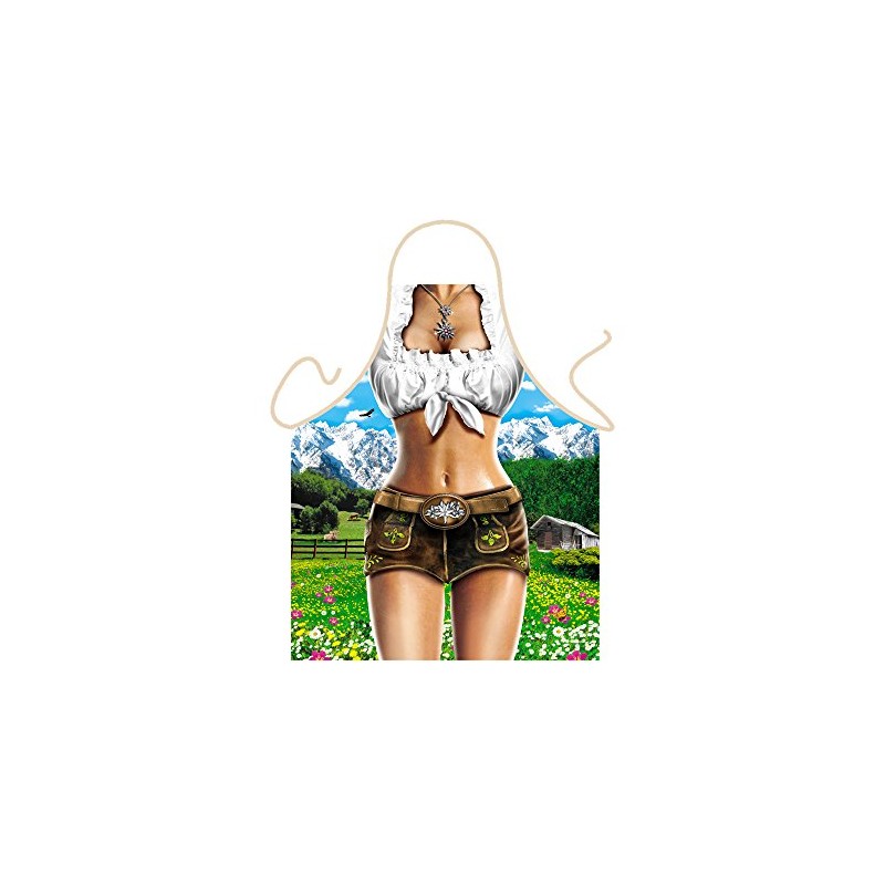 Funny Apron Alps Model You Barbecue Apron