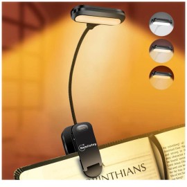 Nemlistey Rechargeable Book Light Reading Lights for Books in Bed with 3 Color Temperat...
