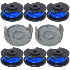 6PC +2PC AC14RL3A AC14RSLA Replacement Line Trimmer Spool for Ryobi P2008 P2008BTL p2003, P2002 P2005 P2006 P2030-AC, P2030, P2210 PCLST01K PCLST01 18V String Trimmer/Edger