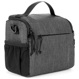 Tamrac Tradewind 5.1 Camera Bag for Photographers, Camera Case for Photography Accessories, Compact Camera Shoulder Bag for DSLR and Mirrorless Cameras, Crossbody Camera Bag for Women Men – Dark Grey