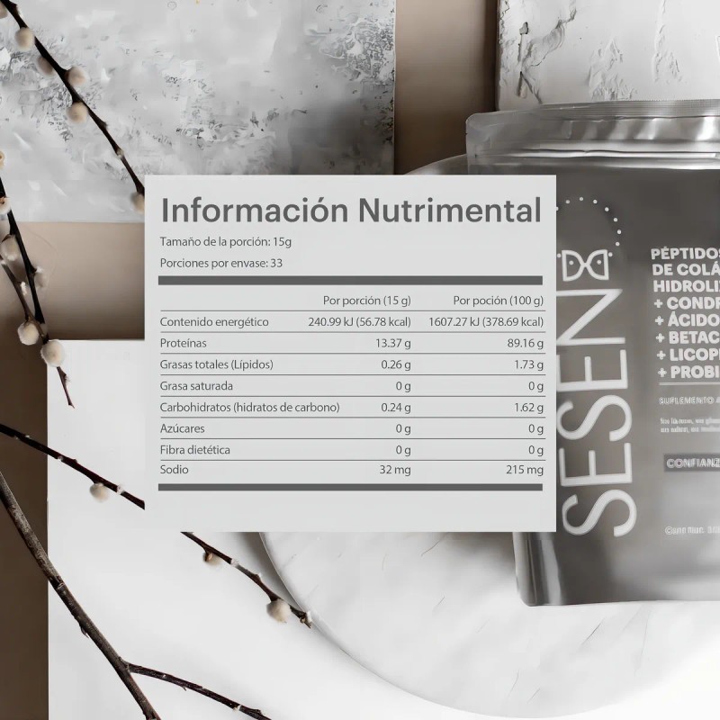 Sesen Silver Peptidos De Colágeno Hidrolizado 2 Pack Sabor Sin