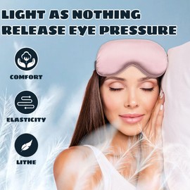 TUONYIS 4 Pieces Eye Mask for Sleeping,4 Colours Silk Sleep Mask with Adjustable Strap,Eye Sleep Shade Cover,Eye Masks Sleeping Mask for Man Woman Travel Meditation Night Nap (4 PCS)