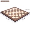 AMEROUS 15 Inches Walnut Wood Chess Board Only, Professional Tournament