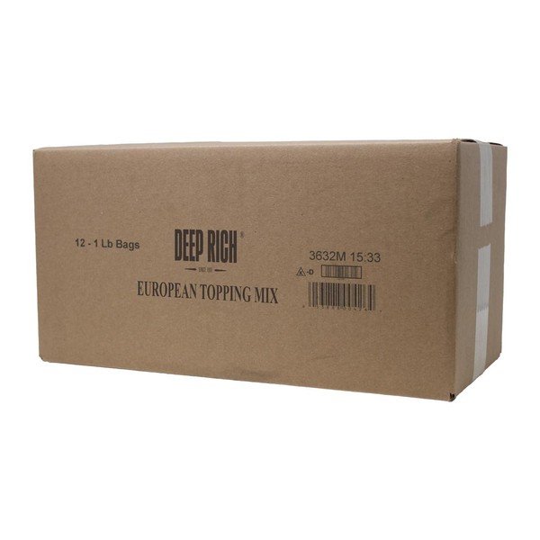 DEEP RICH European Cappuccino Topping Mix 12 x 1 lb