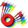 Greluma Pack of 5 Crocodile Clip Test Leads, Double-Sided Crocodile