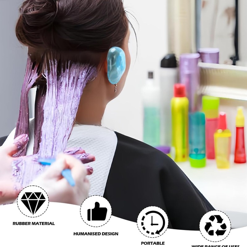 2 Pcs Protector Ears Covers, Hair Dye Ear Shield, Waterproof