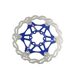 Snail Bike Bicycle Disc Brake Rotor Floating MTB Rotors 160mm (Blue)