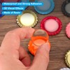 PATIKIL 40 Set Bottle Caps for Crafts, 1 Inch Double