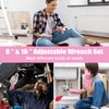 WORKPRO 2-piece Pink Adjustable Wrench Set, 6-Inch & 10-Inch Wrenches,