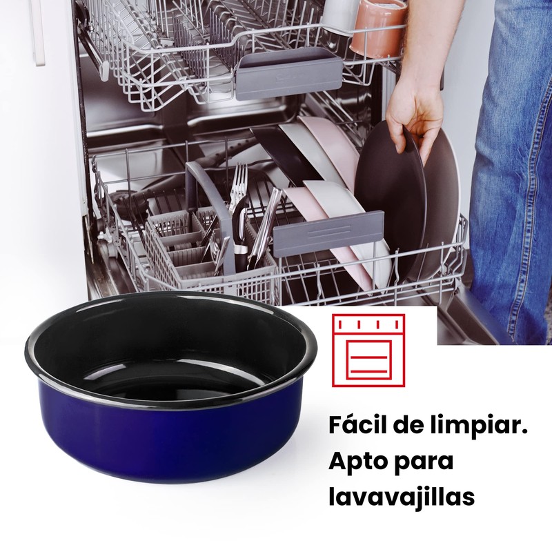 IBILI 919920 Recipiente para freidora de aire Enamelled Steel Container