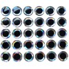 Brule 3-D Hard Epoxy Eyes (Silver, 12.7mm)