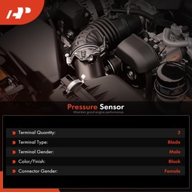 A-Premium Engine Oil Pressure Switch [3 Pins] Compatible with Ford F-150 2015-2017, Explorer 2016-2019, Escape, Fusion, Edge, Mustang & Lincoln MKZ, MKX, MKC, Nautilus, Continental