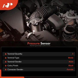 A-Premium Engine Oil Pressure Switch [3 Pins] Compatible with Ford F-150 2015-2017, Explorer 2016-2019, Escape, Fusion, Edge, Mustang & Lincoln MKZ, MKX, MKC, Nautilus, Continental