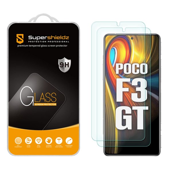 Supershieldz (2 Pack) Designed for Xiaomi Poco F3 GT and