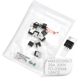 (Pack of 10 Pieces) Chanzon MBR20200CT Schottky Barrier Rectifier Diodes 20A 200V TO-220AB (TO-220) 20 Amp 200 Volt
