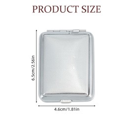 NICENEEDED Matchbox Case Made of Metal Match Holder Made of Stainless Steel for Matchboxes with Friction Plate Portable Mini Storage Container in Vintage Style for Camping Outdoors