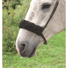 Shires Noseband Sleeve: Black