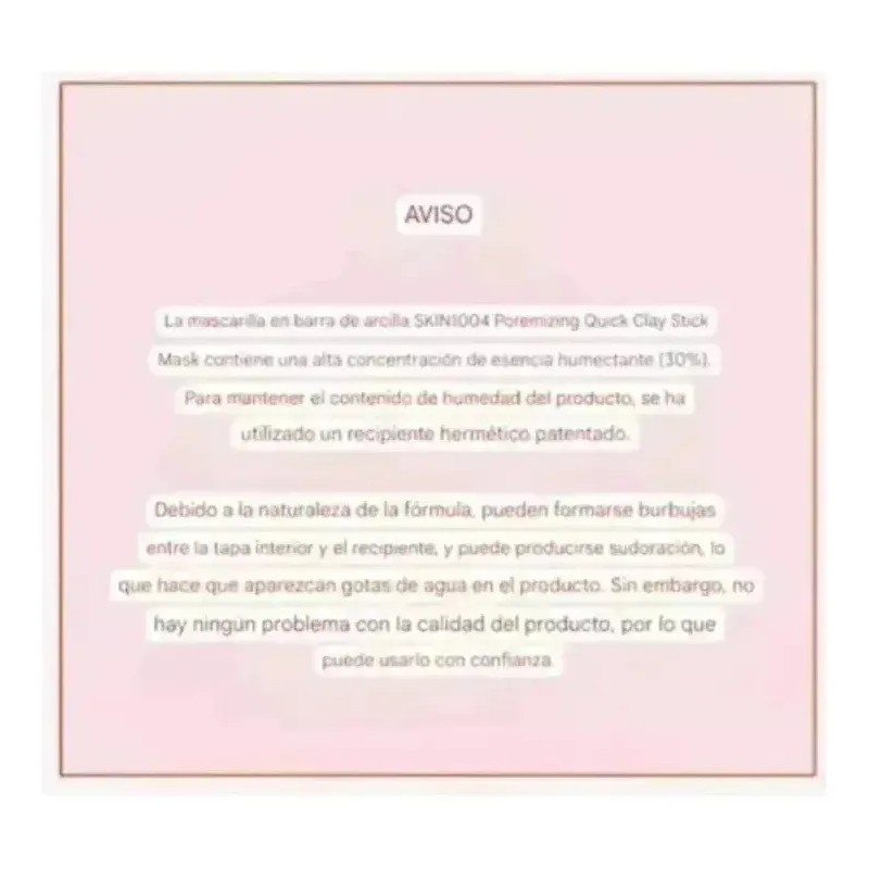 Mascarilla Stick Rosa Sk1004 De Centella Blackhead Clear