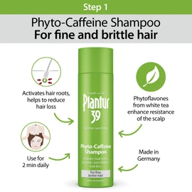 Plantur 39 Plantur 39 Caffeine Shampoo and Conditioner Set Prevents and Reduces Hair Loss | For Fine Brittle Hair | Unique Galenic Formula Supports Hair Growth | Set of 250ml Shampoo and 150ml Conditioner