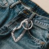 lasuroa Silver Cool Carabiner Clip, Zinc Alloy Unique Irregular Shaped