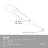ZIYMU zm-p-019 Necklace, Cube, 15.7 inches (40 cm), Cubic Zirconia
