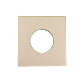 Miller Shingle Clear Cedar Light Block, Primed - 7.5 inch x 7.5 inch, 4 1/8" Hole