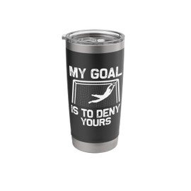 Soccer Goalie Art For Men Women Boys Girls Gag Soccer Player Stainless Steel Insulated Tumbler