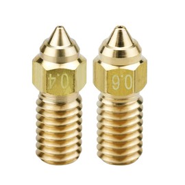 Elves for Neptune 4 Nozzle Brass Hardened Stainless Steel 0.4mm 0.6mm Nozzles 1.75mm Filament for Neptune 4, Neptune 4 Pro 3D Printer