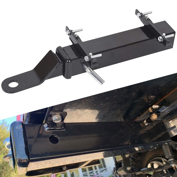 ECOTRIC Universal Golf Cart Trailer Hitch w/2" Receiver for Step on Back Compatible with Club Car EZGO Yamaha Trailer Hitch, Golf Cart Hitch