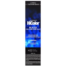 L'Oréal BARBER SALON BEAUTY L'OREAL HICOLOR DARK HAIR PERMANENT COLOR H22 BLACK SAPPHIRE