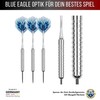 Champify Brass Darts Set "Blue Eagle" - 3 Darts with