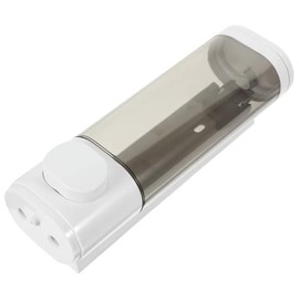 CALLARON Dispensador de Jabón Líquido de Pared Manual Ducha y Loción Instalación Estable y Ahorro Espacio para Baño Hogar Hotel Transparente Práctico 