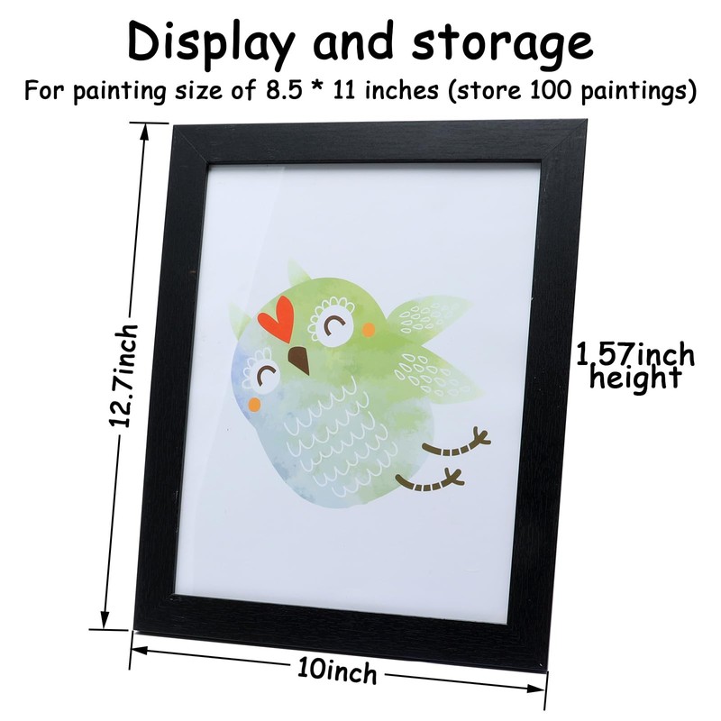 AhaGo Kids Art Frame, Changeable Display 8.5"×11" or 7"×9" with