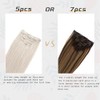 Extensiones De Cabello Liso Con Clip, Cabello Humano Real 100%