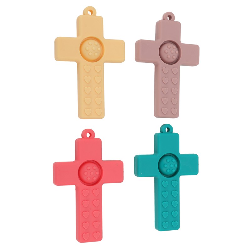 4Pcs Silicone Baby Teether Toy Infant Teething Relief Molar Soothe