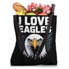 I Love Eagles Bold Statement Art Tote Bag