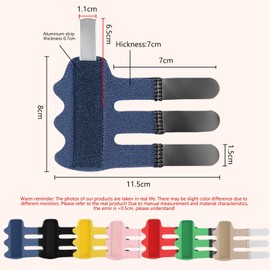 Fingerschiene 7 PCS Fingerschiene Kleiner Finger Mittelfinger Schiene 3 Streifen mit Trigger-Fingerbandage Unterstützen Arthritis Gebrochene Finger Schutz Schmerzlinderung Aufrichtung