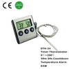 ZONADA Versatile Digital Cooking Thermometer with Probe,Timer and LCD Display