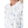 Marlon Womens Candace Brushed Cotton Printed Peter Pan Collar Nightgown,