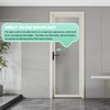 Bathroom Sliding Door Signs, In Use/Available Slider Sign Brushed Silver