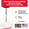 Amana Tool 51862-Z CNC Square End Mill Aluminum Cutting 1/8