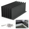 Pearwow Gutter Valley Splash Guard,Aluminum Rain Diverter Roofing Gutter Splash